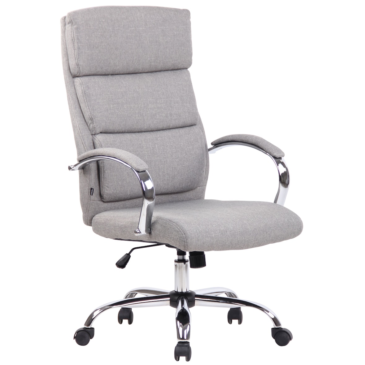 Sedia direzionale Bradford in similpelle o tessuto grigio/Tessuto