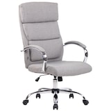 thumbnail of Sedia direzionale Bradford in similpelle o tessuto grigio/Tessuto
