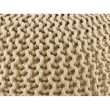 thumbnail of Pouf Outdoor ø 55 o. 45cm Bodenkissen Sitzpouf Hocker wetterfest pflegeleicht & nachhaltig : ø 45 cm creme - warm sand