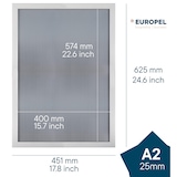 thumbnail of Europel Marco de clic A2 25mm blanco mate, set 10 unidades, 355075