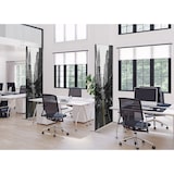 thumbnail of Showdown Textil Raumteiler Deko - 85-200 New York Manhattan - Schwarz - Schwarzer Rahmen