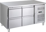 thumbnail of GastroHero Kühltisch Edelstahl GN 1/1 mit 4 Schubladen Profi Gastronomie Umluftkühlung -2 °C bis +8 °C 230 V LED-Thermostat 1350x700x850 mm