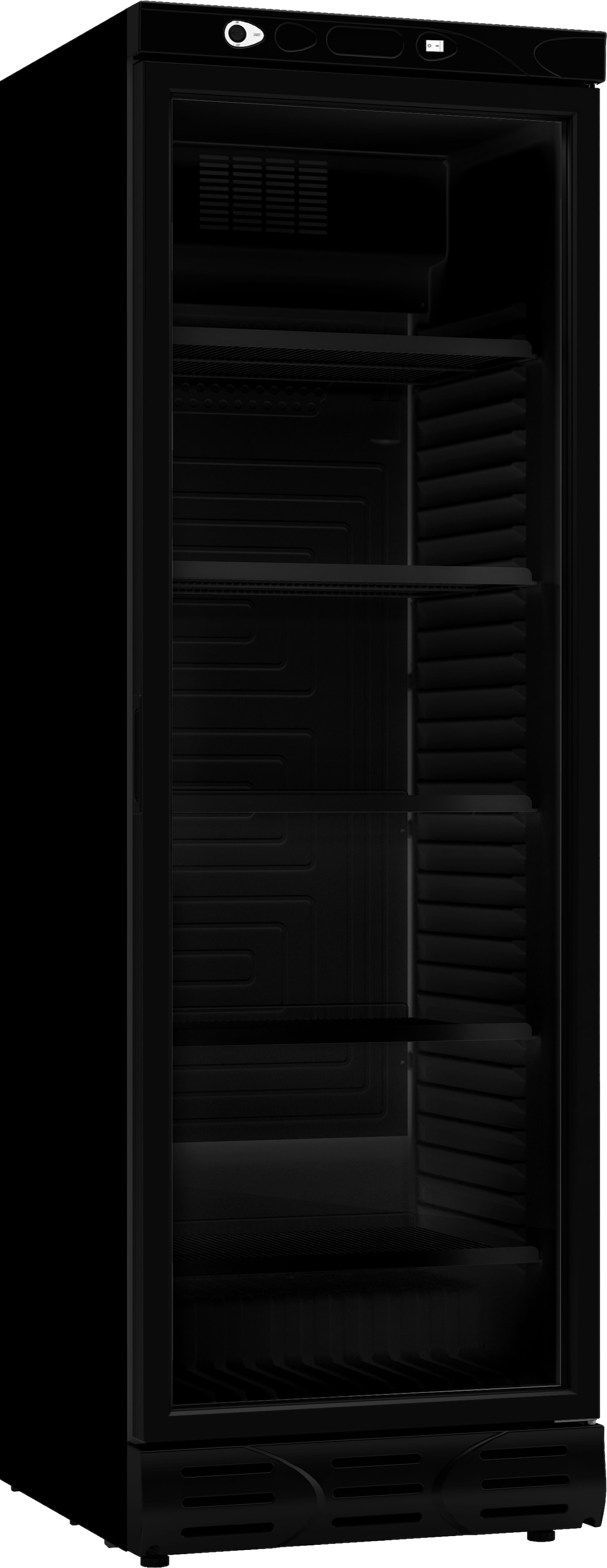 Kühlschrank Topo | 1 Glastür | 382L | Keine Canopy | HxBxT 185x59,5x65cm + CHEFGASTRO Geschirrtuch