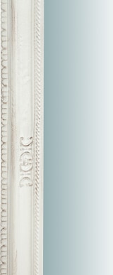 thumbnail of BISCOTTINI Wandspiegel vertikal/horizontal aus holz mit antikiertem weißem finish l67xpr4,5xh87 cm. made in italy 4.5x67x87 cm