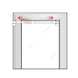 thumbnail of Kit tringle à rideaux Sans-Perçage Extensible 30-45cm Blanc - Boulet