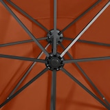thumbnail of vidaXL Zweefparasol met paal en LED-verlichting 250 cm terracottakleur