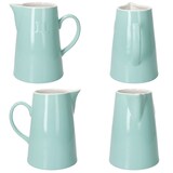 thumbnail of Krug Emilia Mint 1L Steingut grün-creme Milchkanne mit Henkel Saftkaraffe Wasser