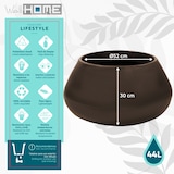 thumbnail of WellHome - Blumentopf "Meriva Collection", Ø52x30cm, bronzefarben