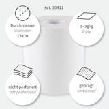 thumbnail of Papierhandtuch 1-lagig "Recycling" Rolle Weiss 1x6 Stück Breite 20 cm