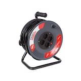 thumbnail of Kabeltrommel, Innenbereich, 4 Schutzkontakt-Steckdosen, Überhitzungsschutz, Kabellänge 50 m, 3G1.5, Grau