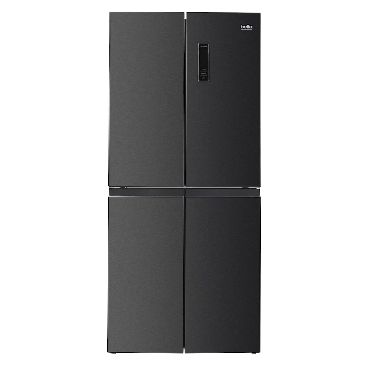 Bella BMD-448DDI - Amerikaanse Koelkast - 4 Deuren - No-Frost - Digitaal Display - 362 liter - Dark Inox