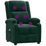 thumbnail of vidaXL Elektrischer Massagesessel Dunkelgrün Samt
