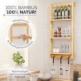 thumbnail of CASARIA® Duschregal hängend Holz mit 3 Ablagen