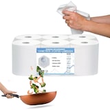 thumbnail of Bobina papel secamanos 130metros Blancoplata 6 unidades