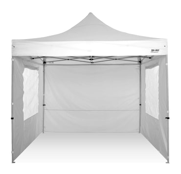 Gazebo Pieghevole RAY BOT 3x3 M – Struttura In Acciaio Rinforzato 40 Mm, Impermeabile, Resistente Al Vento, Telo 350g/m², Con Teli Laterali (Giallo, Configurabile)
