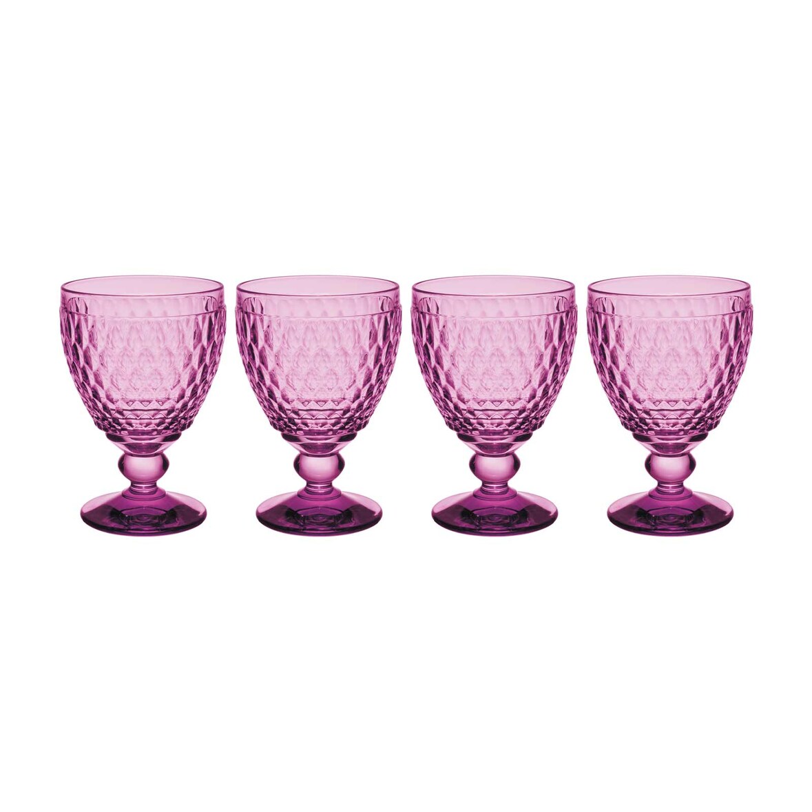 Villeroy & Boch Boston Coloured Rotweinglas 310 ml Berry 4er Set