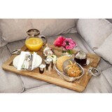 thumbnail of Tablett Osgard (61x44 cm) Teakholz, Edelstahlgriffe, rechteckig, Holztablett, Serviertablett