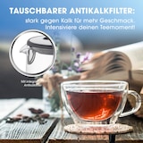 thumbnail of GOURMETmaxx Glas-Wasserkocher LED 1,7l  - Edelstahl/schwarz