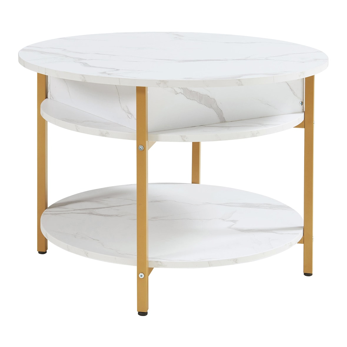 Helloshop26 - Mesa de centro com console lateral e tampo elevável efeito mármore branco 03_0010799