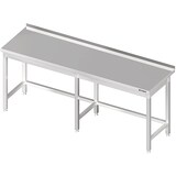 thumbnail of Stalgast Edelstahl Arbeitstisch ohne Grundboden, 2600x600x850 und, mit Verstrebung, mit Aufkantung, verschweißt