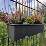 thumbnail of zauniversum® Befestigungsset Blumenkasten Halterung verzinkt für den Doppelstabzaun verzinkt