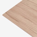 thumbnail of Conjunto de mesa alta de laminado de roble claro y 2 sillas altas blancas