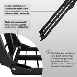 thumbnail of TRUTZHOLM 1 x Auffahrrampe klappbar 180 cm Traglast 340 kg Alu schwarz Riffelstab Verladerampe