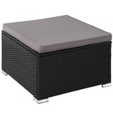 thumbnail of tectake Conjunto de ratán Lignano  negro - 404786