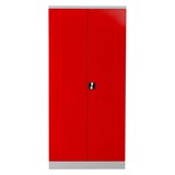 thumbnail of PROREGAL Stahlschrank BEE mit 7 lackierten Fachböden | HxBxT 195x92x50cm | Grau-Rot | Werkstattschrank Werkzeugschrank Aktenschrank Universalschrank