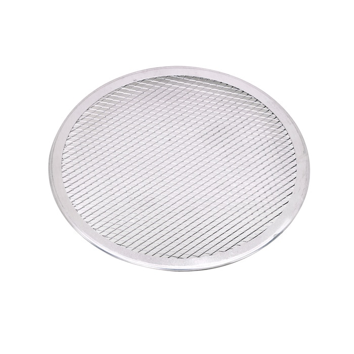 FHC - 12Pcs - Grille à pizza ronde aluminium à fond ajouré  H4mm