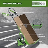 thumbnail of Treppensackkarre klappbar höhenverstellbar große Ladefläche 113 cm Höhe Stahl Treppensteiger