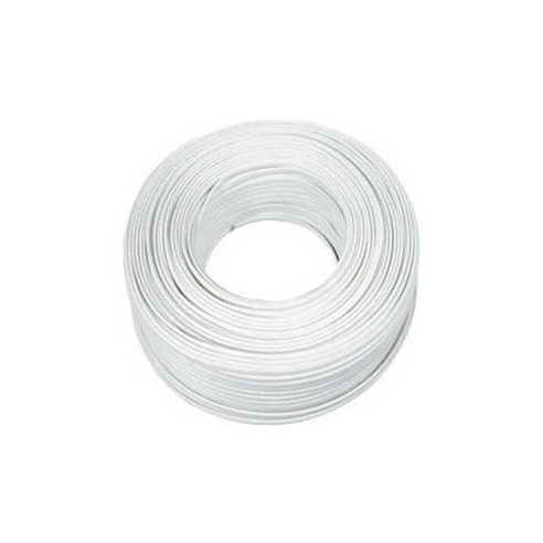 Cable eléctrico manguera plana 2x1,5mm 100 m blanco