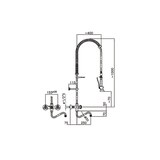 thumbnail of Combisteel Spüldusche Wandmodell mit 2 Drehknöpfe