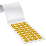 thumbnail of Dreifke® Prüfplakette Elektro-Check, VDE, 28-33, gelb, Dokumentenfolie, Ø 20mm, 180 Stk.