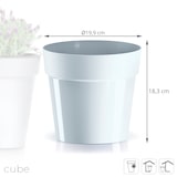 thumbnail of Prosperplast - CUBE BASIC Topf - 19,9x19,9x18,3cm in Weiß farbe
