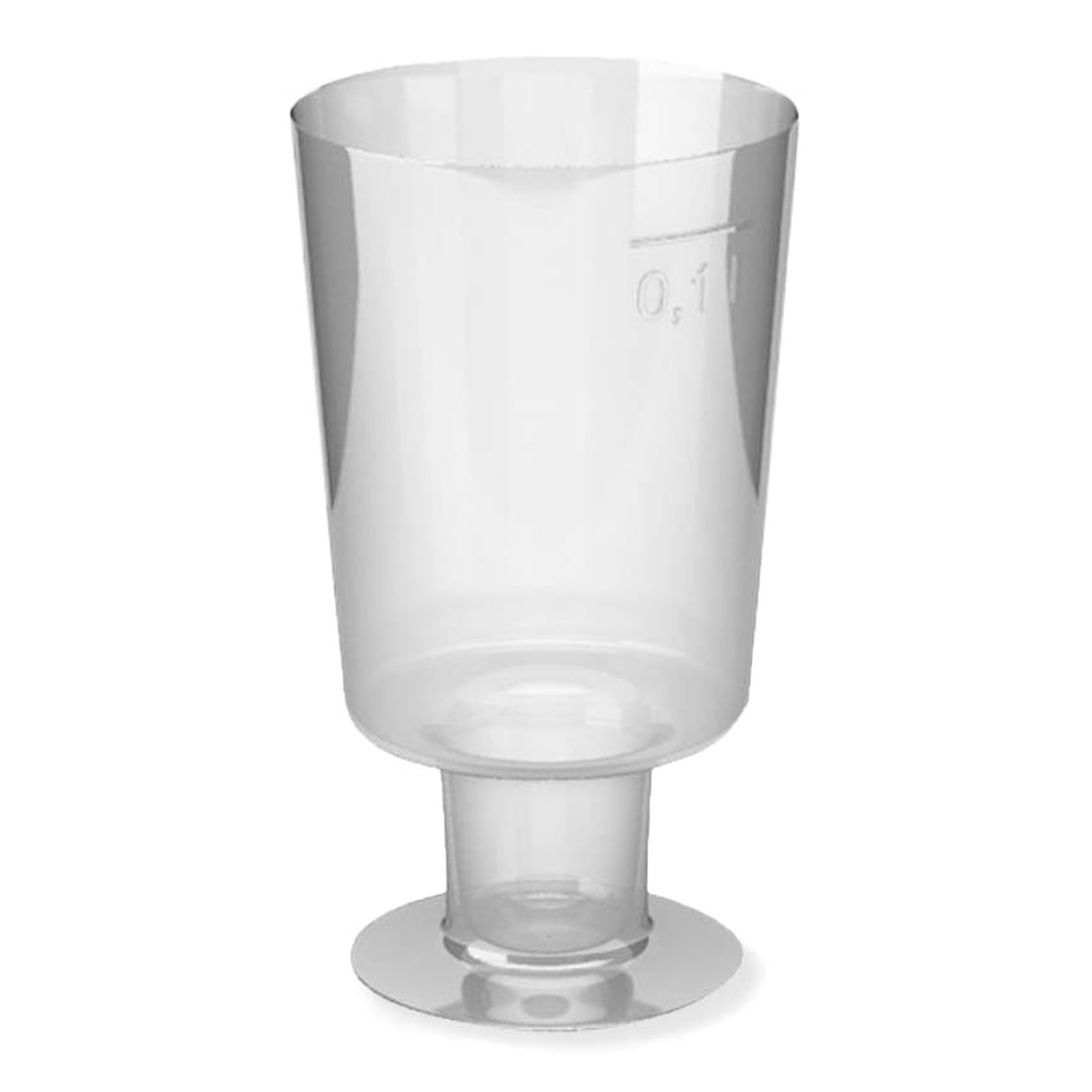 150x Einweg-Weinglas 100ml  PS 1 tlg. Ausführung transparent glasklar