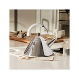 thumbnail of 9093, edelstahlkessel mit weißer pfeife, alessi