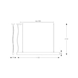 thumbnail of ideal lux, office sp wide 3000K, lineare pendelleuchte aus schwarzem aluminium