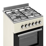 thumbnail of Wiggo WO-E606A(CX) Vrijstaande Gasfornuis - 60 cm - Creme