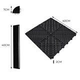 thumbnail of Geventileerde Kliktegels 6m x 6m voor Garage en Werkplaatsen, Antislip - 120 Zwart en 120 Grijs