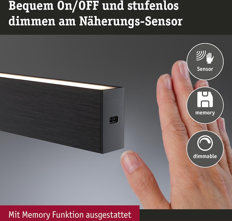 Eine dimmbare Leuchte mit Näherungssensor und Memory-Funktion.