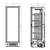 thumbnail of Combisteel Tiefkühlschrank Mit 1 Glastür Schwarz 382 Liter