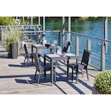 thumbnail of METRO PROFESSIONAL Stapelbare stoel met handvat Barbados, polyrattan, zwart