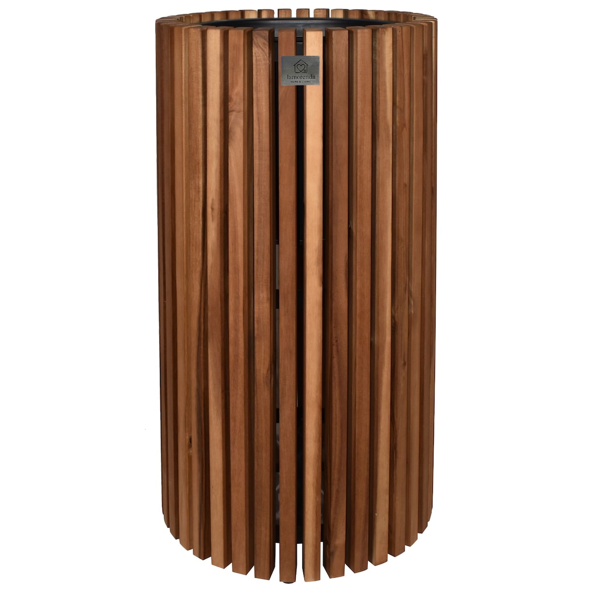 Pflanzgefäß Akazienholz D36,5 x 72 cm Dunkelbraun