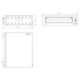 thumbnail of Horno de pizza electrico para 4 pizzas 34 cm Ø, 1 cámara 70 x 70 x 14 cm, rango temp.: 50-450°C, 4,7 kW, 400 V, 11450 Vaiotec