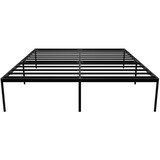 thumbnail of Metallbett RUKIM - Metall Schwarz 200x200x41 cm | Bett 200x200 Bettrahmen Metall Doppelbett