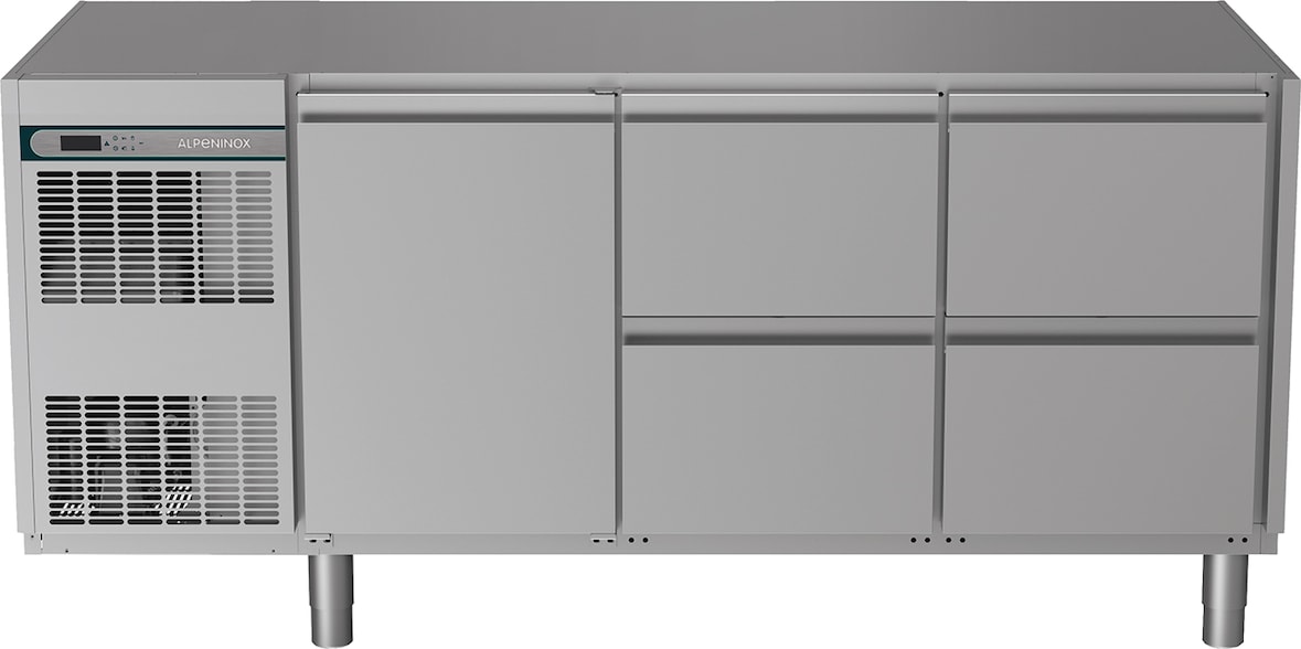 ALPENINOX Kühltisch (3 Abteile) CRIO HPM 3-7031, 440 Liter