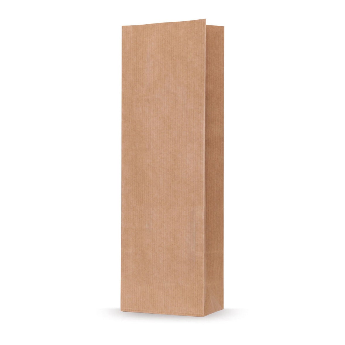1000x Blockbodenbeutel Natron Kraftpapier braun 55 + 30 x 175mm