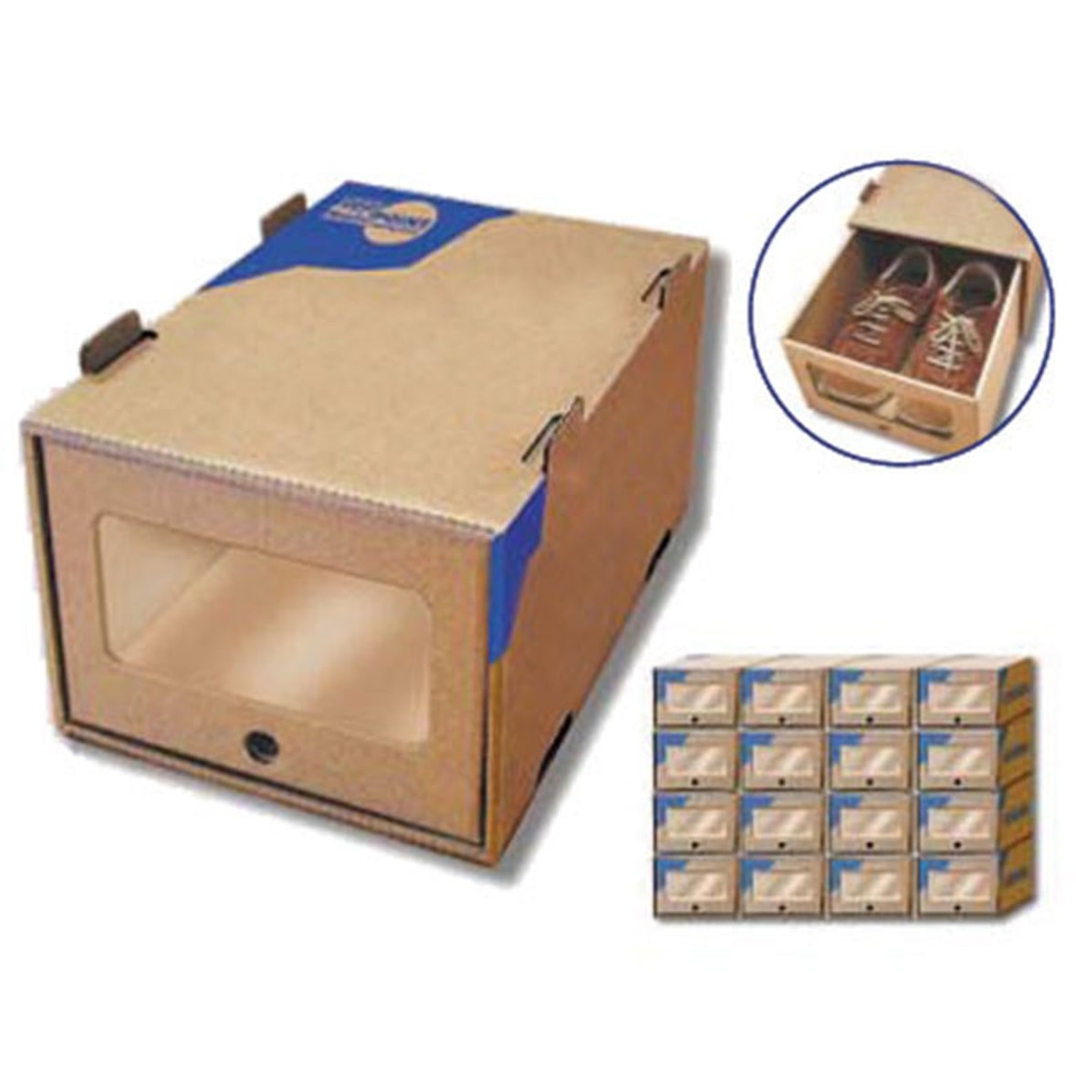 Schubladenbox 360x270x180mm stapel- und erweiterbar mit Sichtfenster