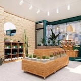 thumbnail of TRADIS Ergänzung zentrales Display für Floristen, 2 Ebenen, Massivholz